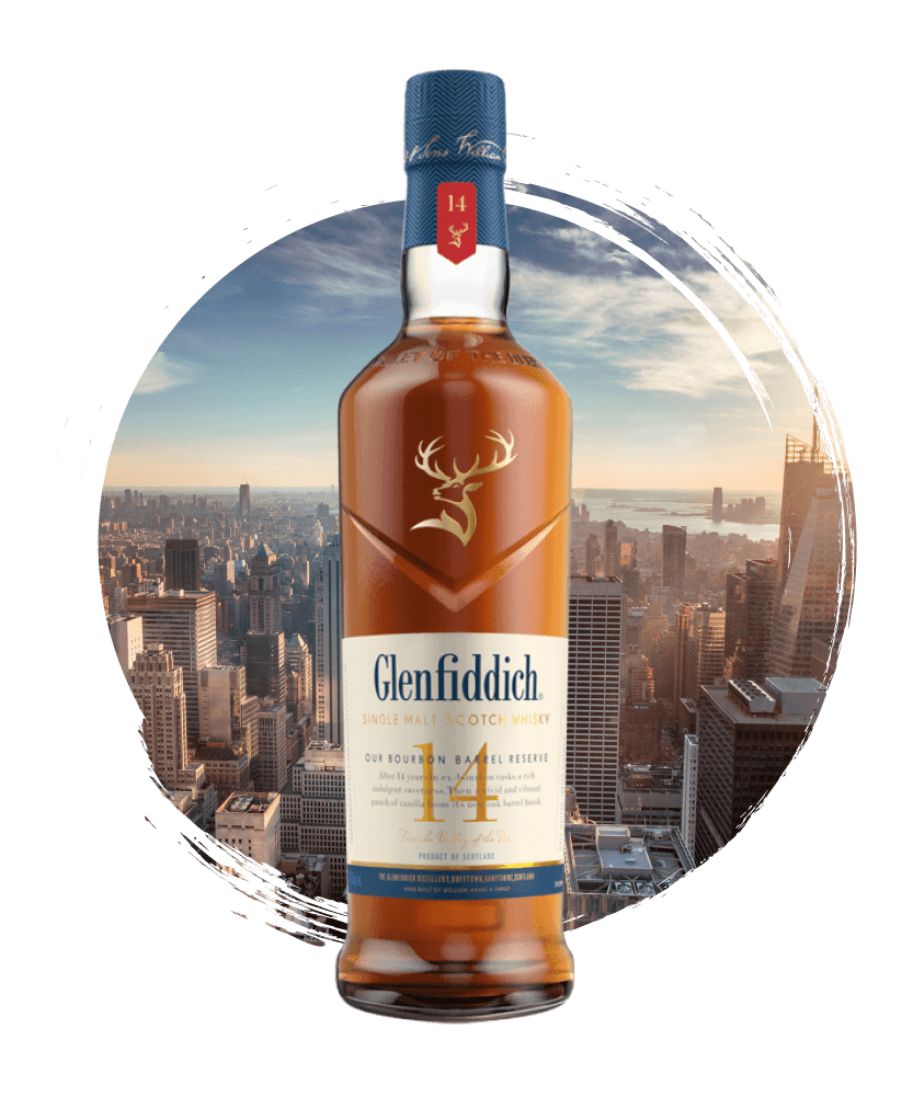 Butelka 14 letniego Glenfiddich